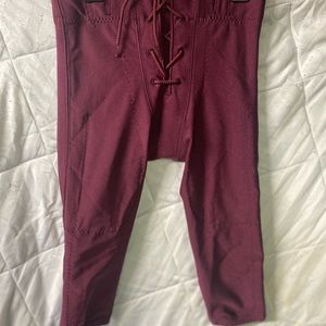 A4 Athletic Maroon Youth Medium Football Pants